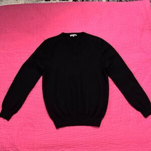 Tie Rack Men's Black 100% cashmere  Sweater, L